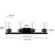 Lunden 4 Light 30.25 inch Matte Black Vanity Light Wall Light